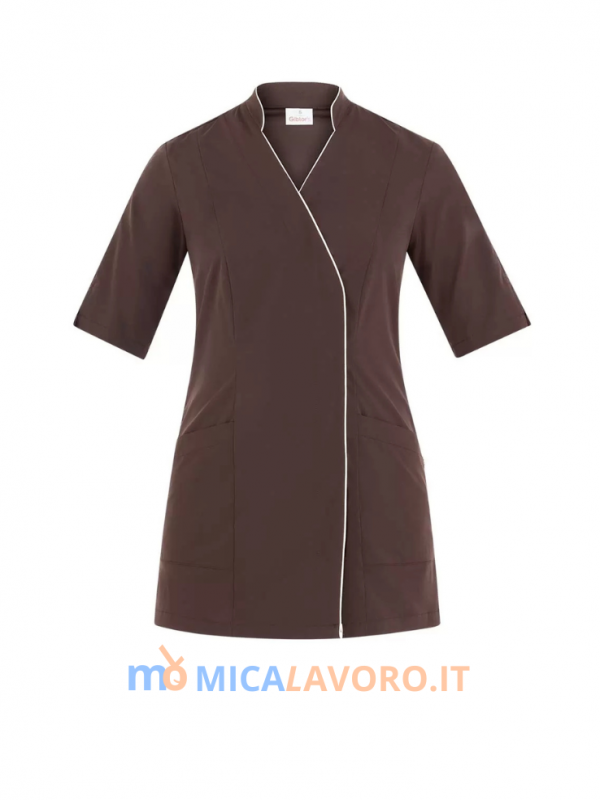 Casacca da Estetista Marrone Elegante Giblors