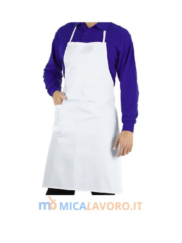 Grembiule Lungo Bianco Isacco