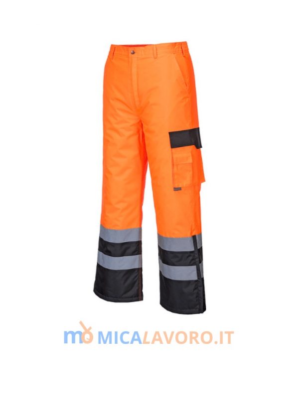 Pantaloni foderati alta visibilità Portwest
